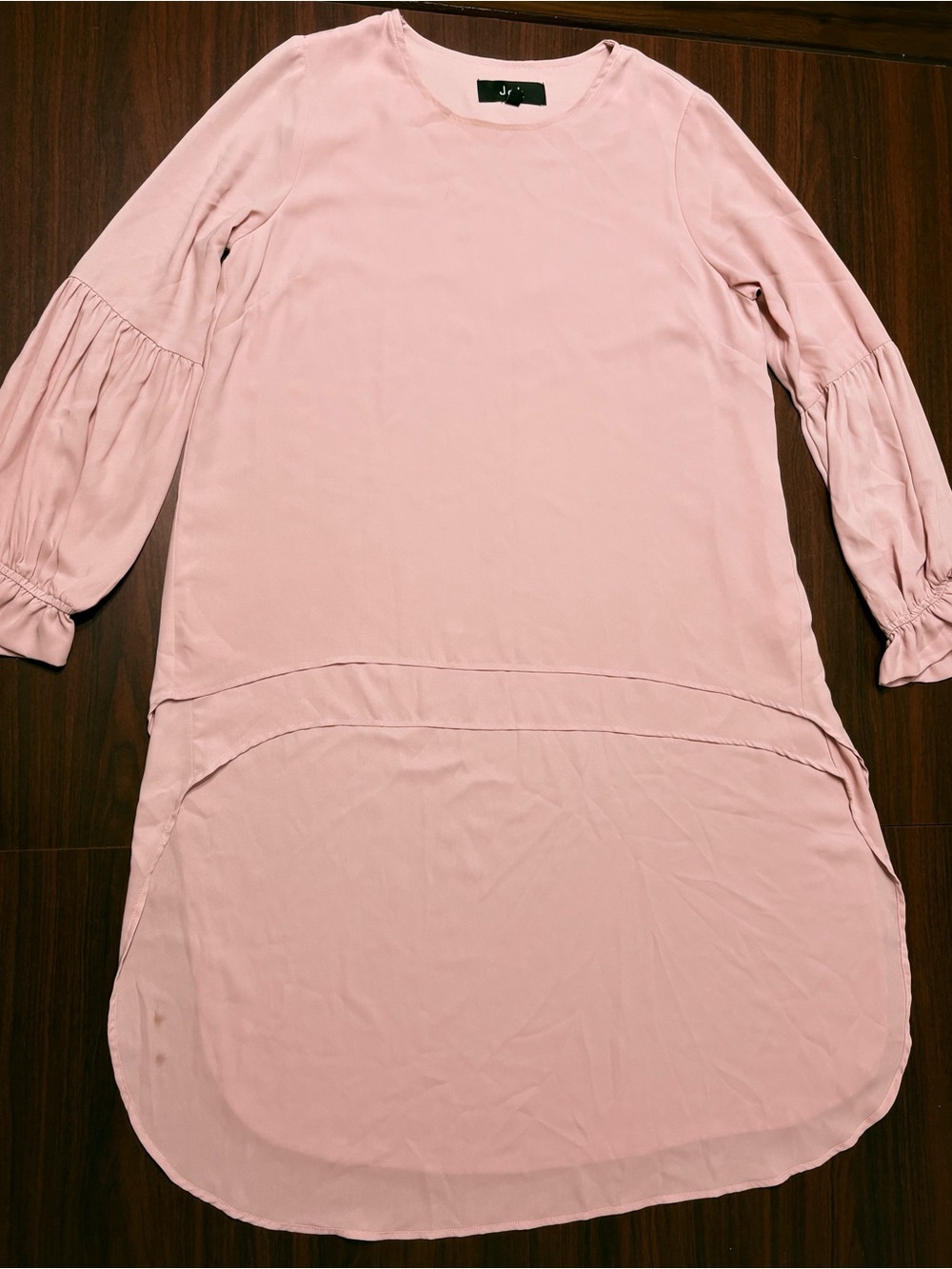 Oh Dusty Rose High-Low Ruffle Sleeve Tunic - Picture 11 of 14